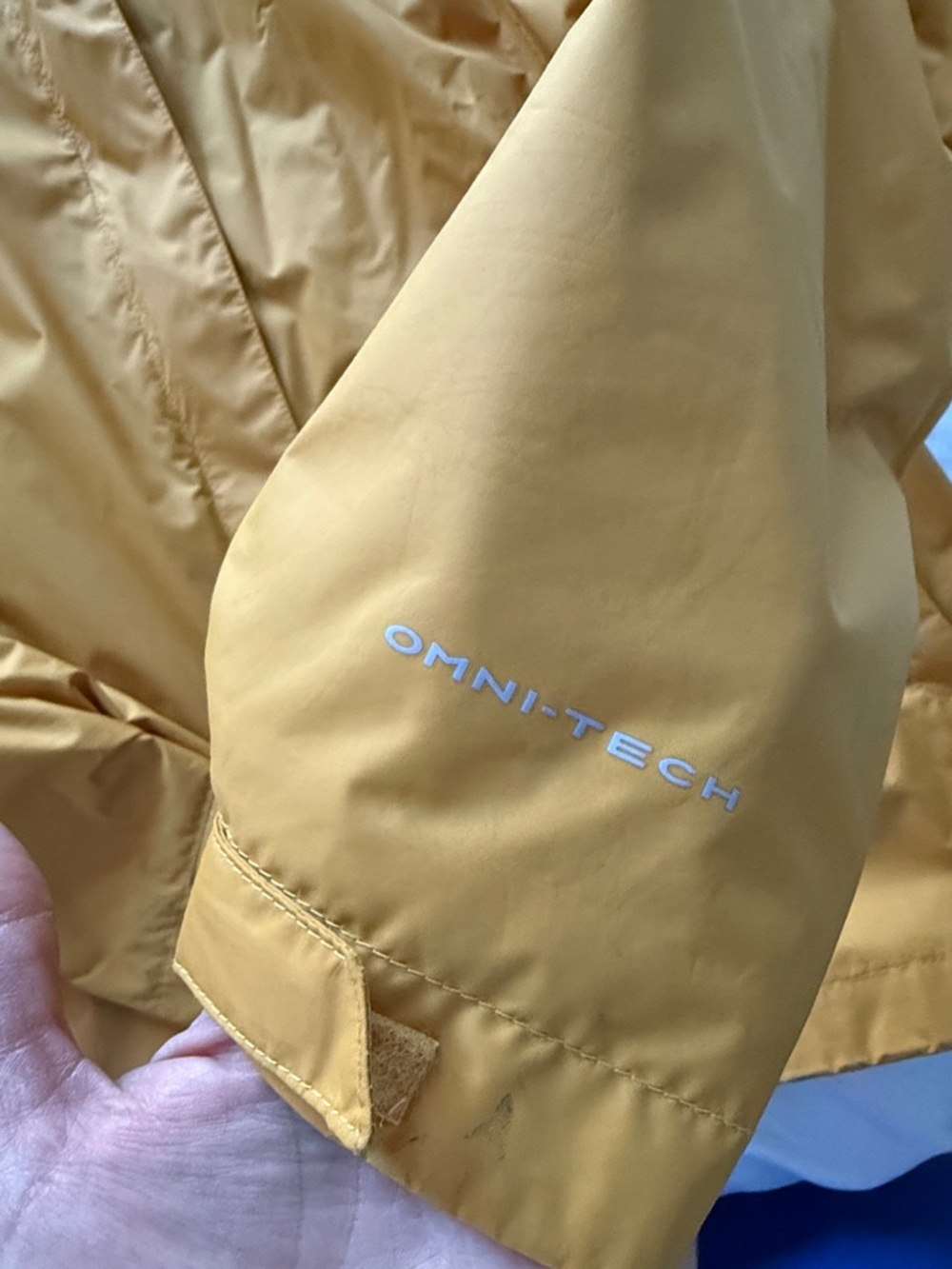 Columbia Mustard Yellow Hooded Rain Jacket - Picture 2 of 6